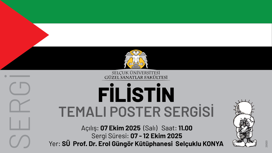 SÜ GSF Grafik Bölümü Öğrencilerinden Filistin Temalı Poster Sergisi